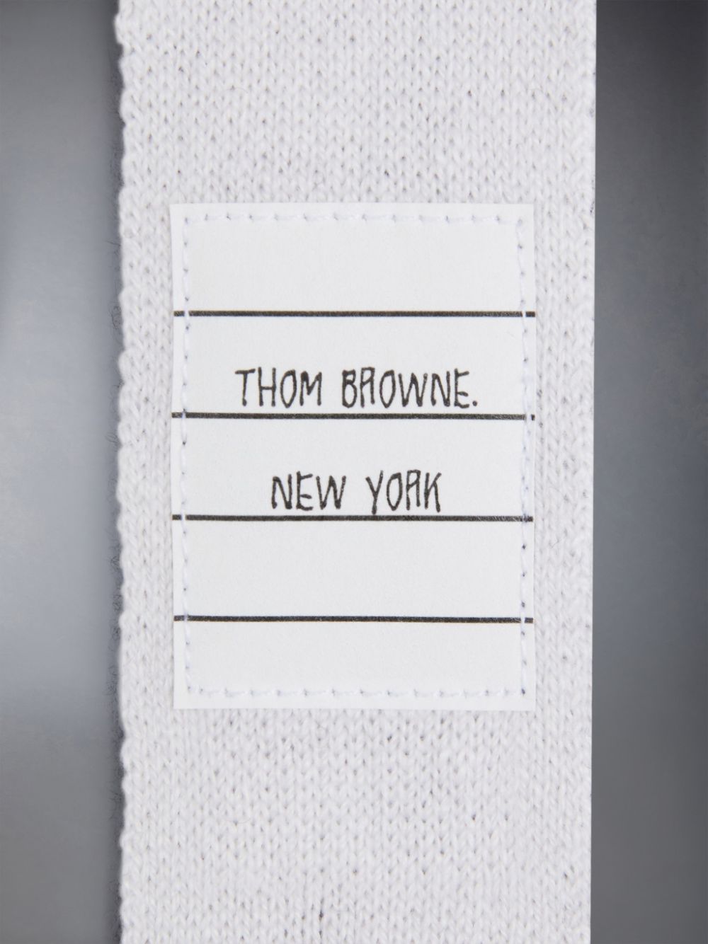 Thom Browne Medium Cashmere Knit 4-Bar Women Ties Grey | TVI70W78062