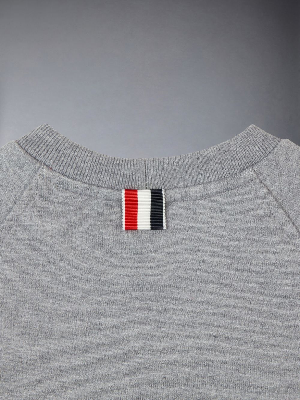 Thom Browne Medium Classic Cotton Loopback Jersey Raglan Sleeve Engineered 4-Bar Boys's Sweatshirts Grey | ZGZ79G51819