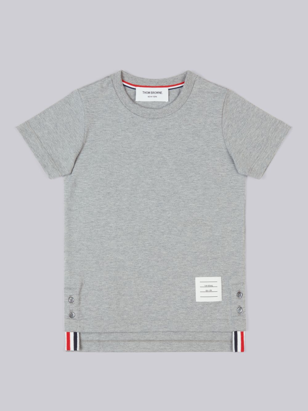 Thom Browne Medium Cotton Jersey Short Sleeve Boys\'s T Shirts Grey | LAQ70Q57338