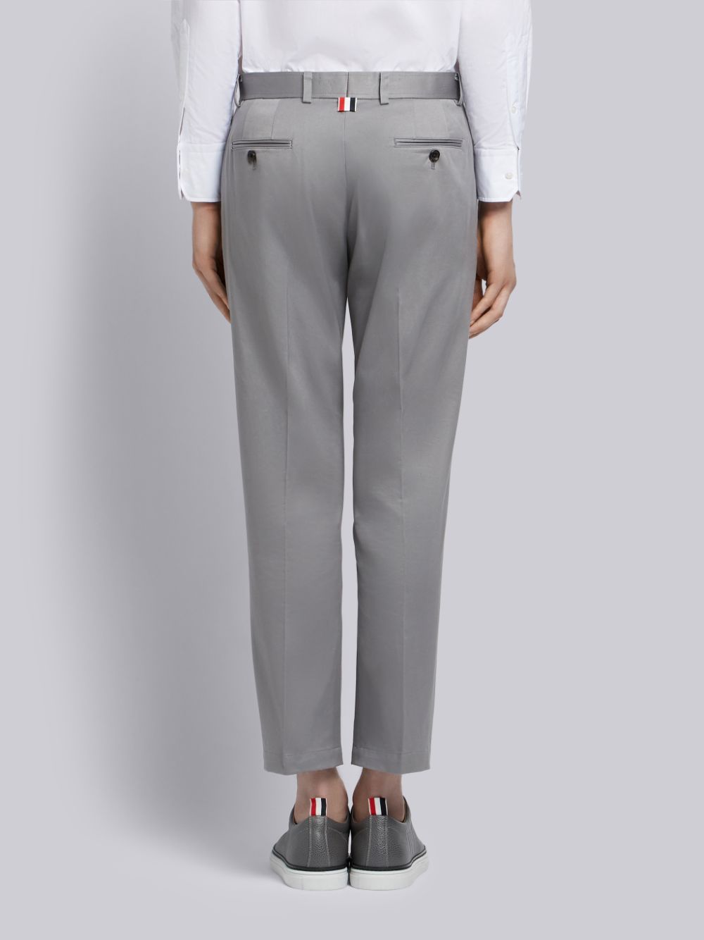 Thom Browne Medium Cotton Twill Unconstructed Chino Men Pants Grey | TFB34D65052