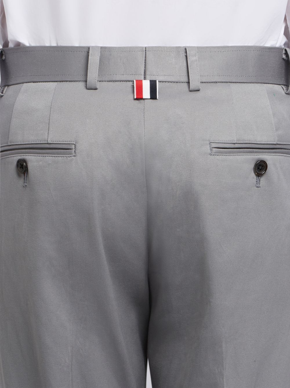 Thom Browne Medium Cotton Twill Unconstructed Chino Men Pants Grey | TFB34D65052