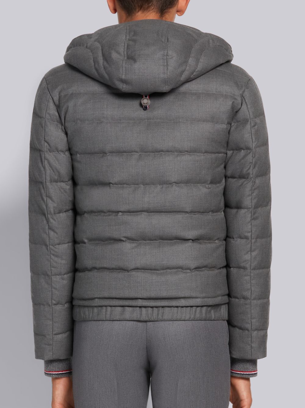 Thom Browne Medium Down Filled Super 120s Twill Ski Men Jackets Grey | HJW96Y49877