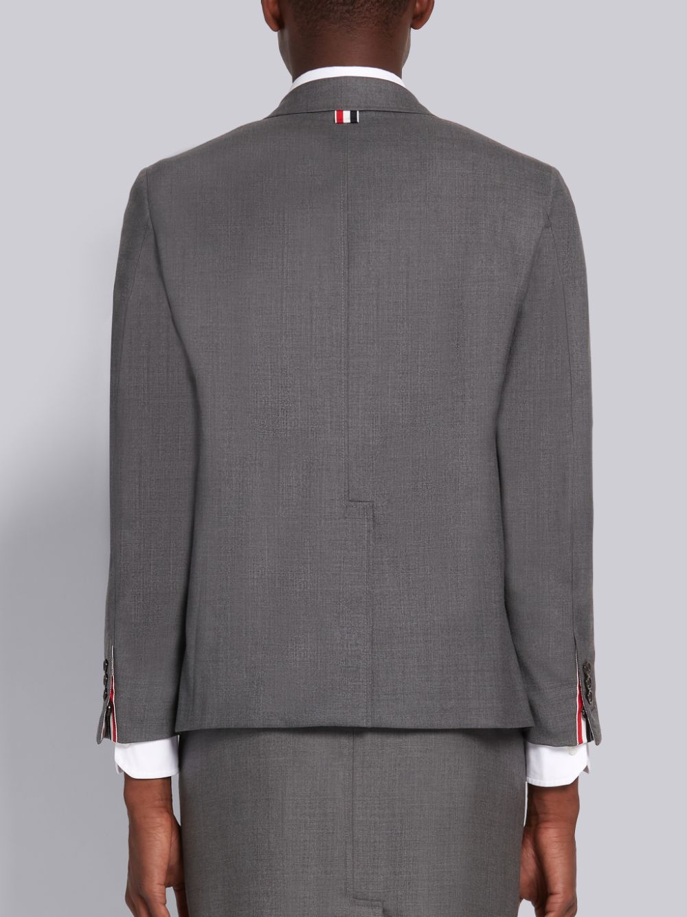 Thom Browne Medium Super 120s Wool Twill Sack Men Jackets Grey | QPS05X71947