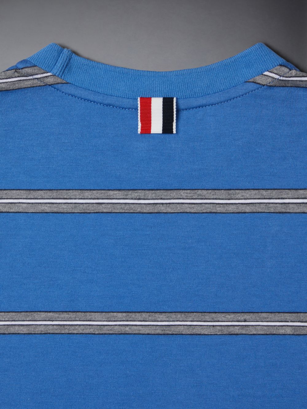 Thom Browne Mid Weight Jersey Striped Boys's T Shirts Blue | JCY30Z62739