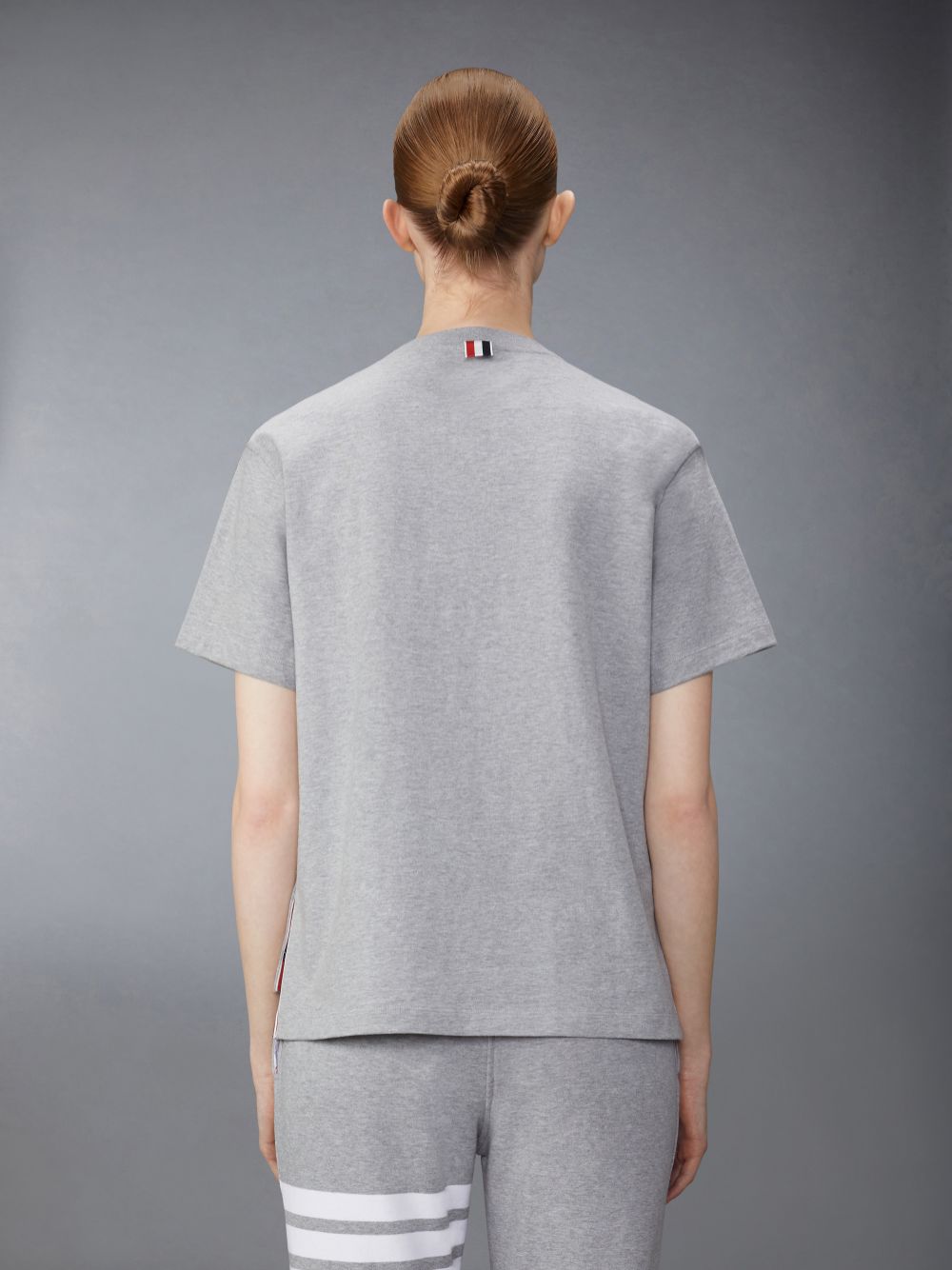 Thom Browne Midweight Jersey Boxy Short Sleeve Pocket Women T Shirts Grey | HZK98O99211