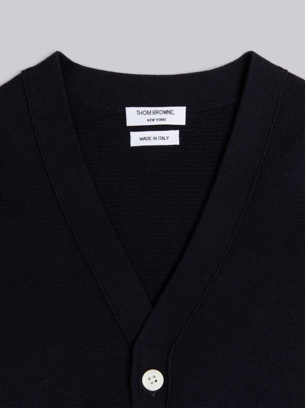 Thom Browne Milano Stitch 4-Bar V-neck Boys's Cardigan Blue | ZHF17U59961