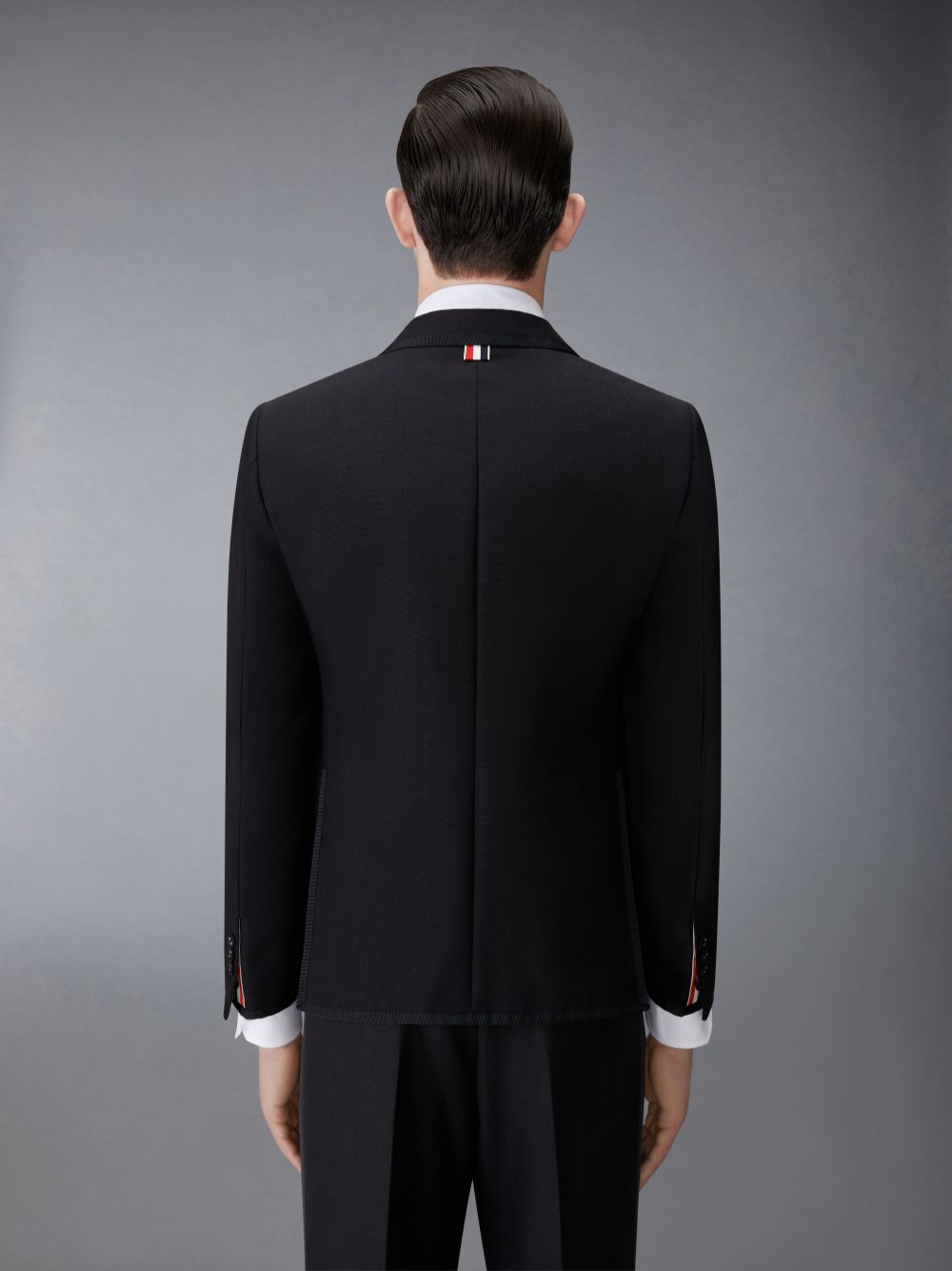 Thom Browne Mohair Classic Sport Men Coats Black | VFG58E08836