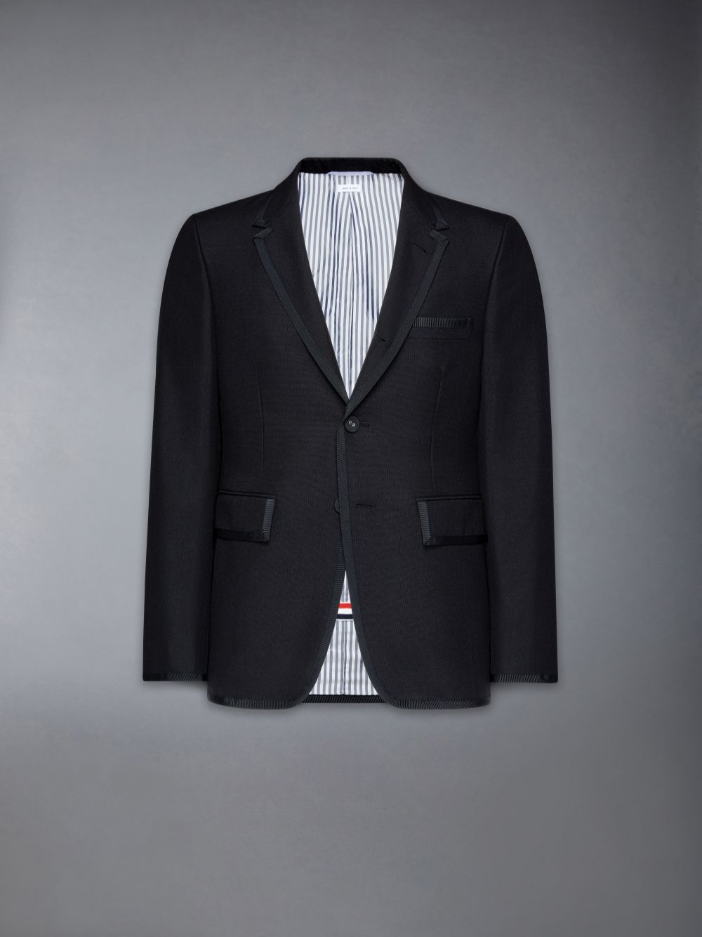 Thom Browne Mohair Classic Sport Men Coats Black | VFG58E08836