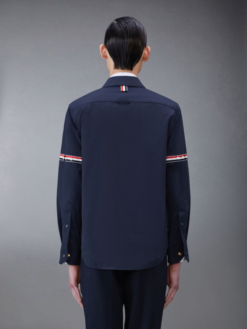 Thom Browne Nylon Armband Jacket Men Shirts Blue | EXB73D70822