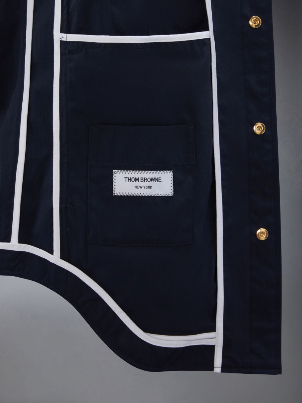 Thom Browne Nylon Armband Jacket Men Shirts Blue | EXB73D70822