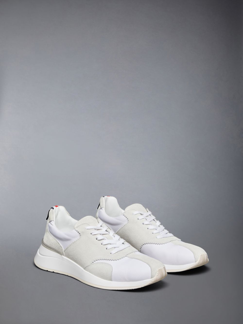 Thom Browne Nylon Sprinter Men Sneakers White | BVW53I50844