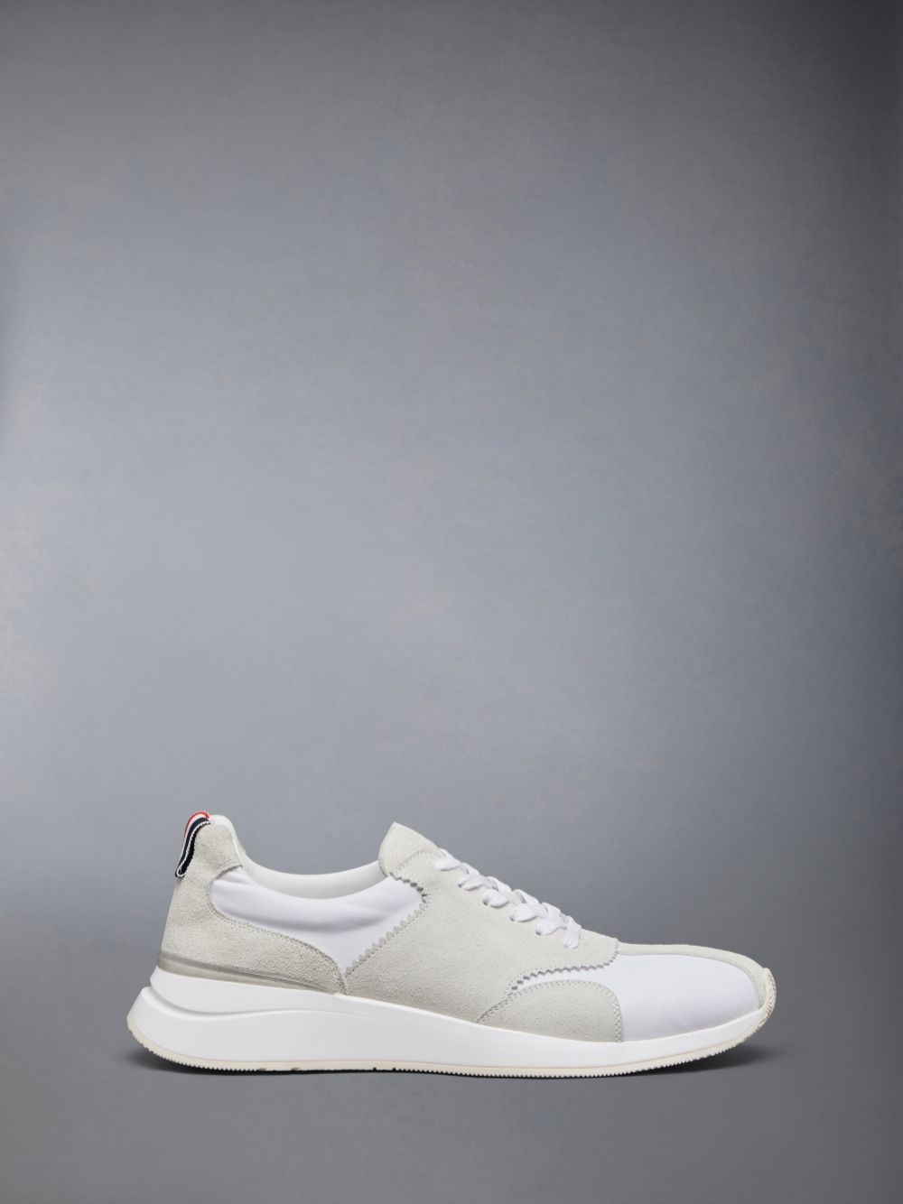 Thom Browne Nylon Sprinter Men Sneakers White | BVW53I50844