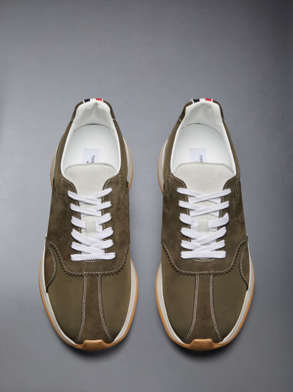 Thom Browne Nylon Sprinter Men Sneakers Green | CHV90O20744