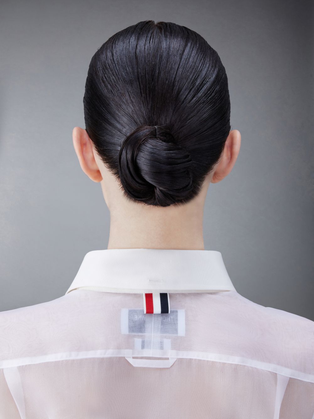 Thom Browne Organza Classic Women Shirts White | EKB38D22506