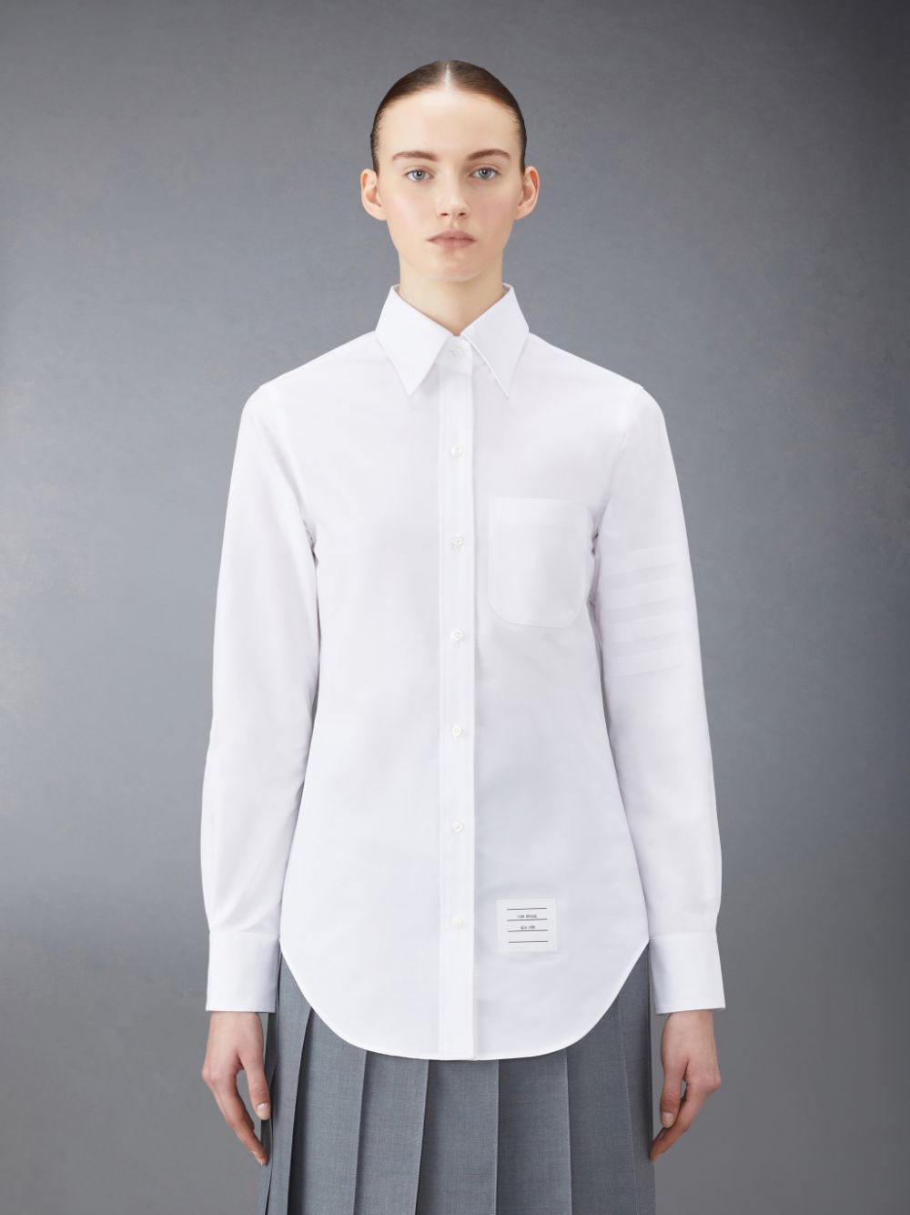 Thom Browne Oxford 4-Bar Women Shirts White | MJO18L37726