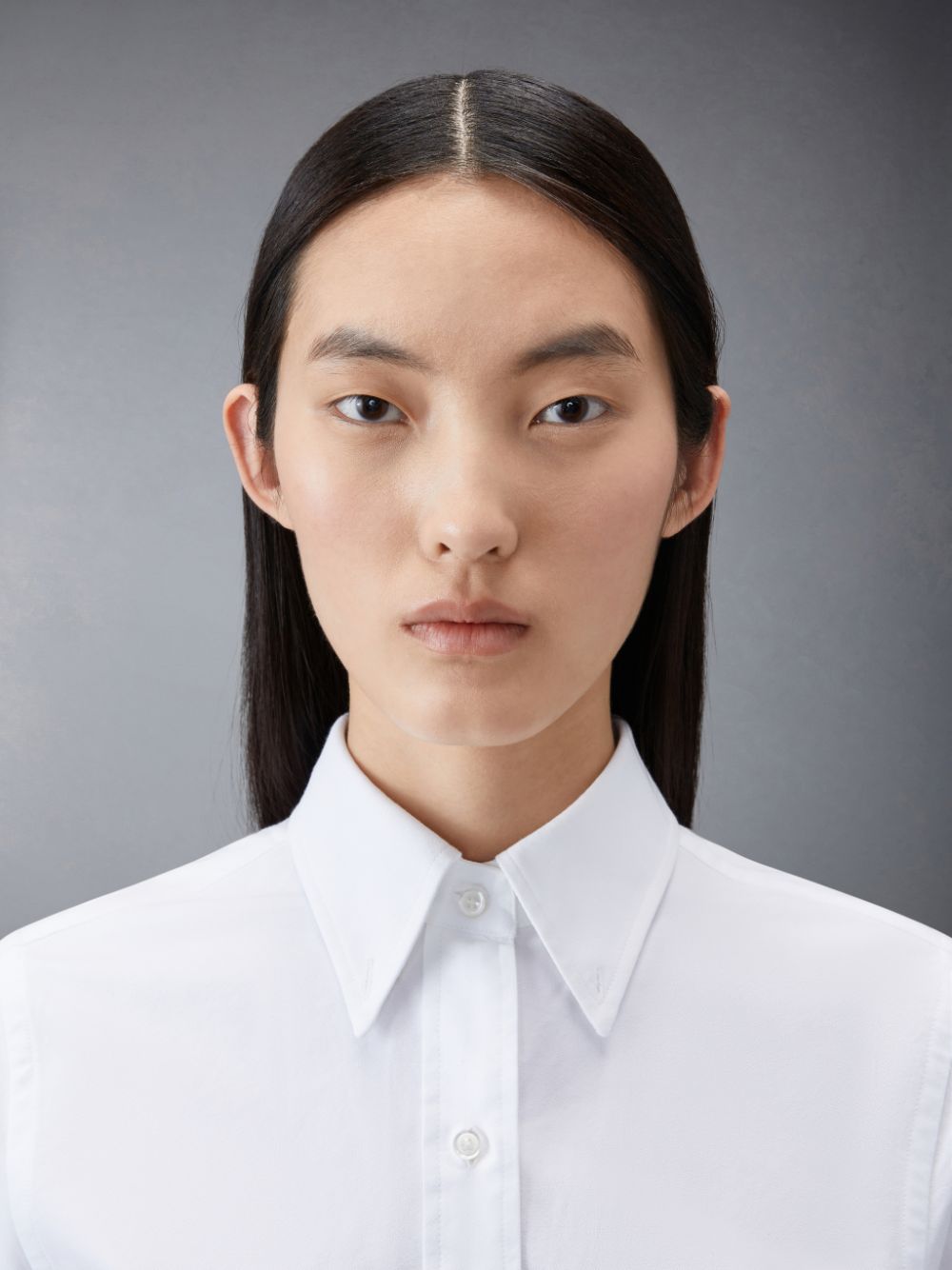 Thom Browne Oxford A-Line Shirt Women Dress White | SUW09I31440