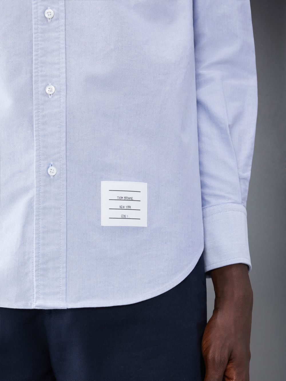 Thom Browne Oxford Armband Men Shirts Blue | IVS60B42019