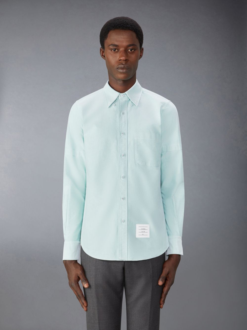 Thom Browne Oxford Armband Men Shirts Green | ACA23N87105