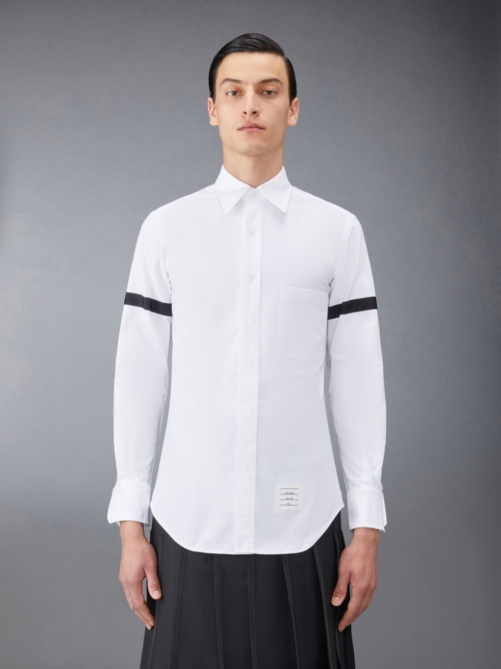 Thom Browne Oxford Armband Men Shirts White | VCN93F91549