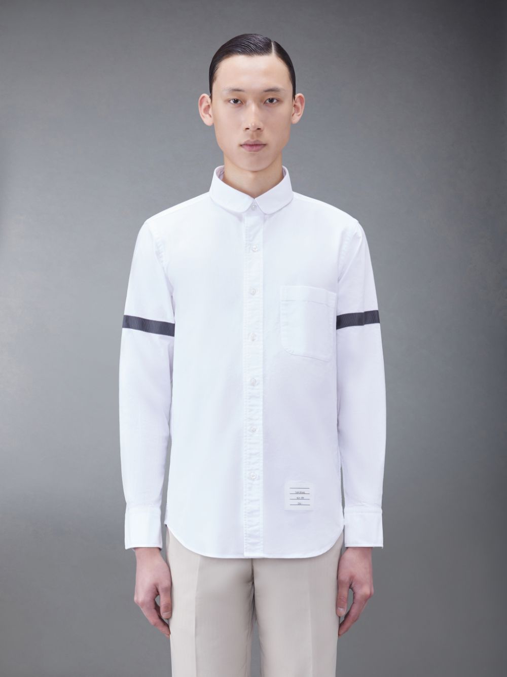 Thom Browne Oxford Armband Men Shirts White | LJO35K28739