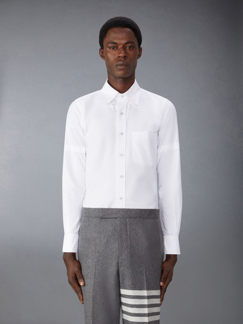 Thom Browne Oxford Armband Men Shirts White | LME22O14929