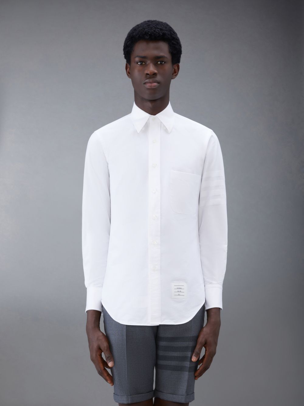 Thom Browne Oxford Classic 4-Bar Men Shirts White | TUB25E89708