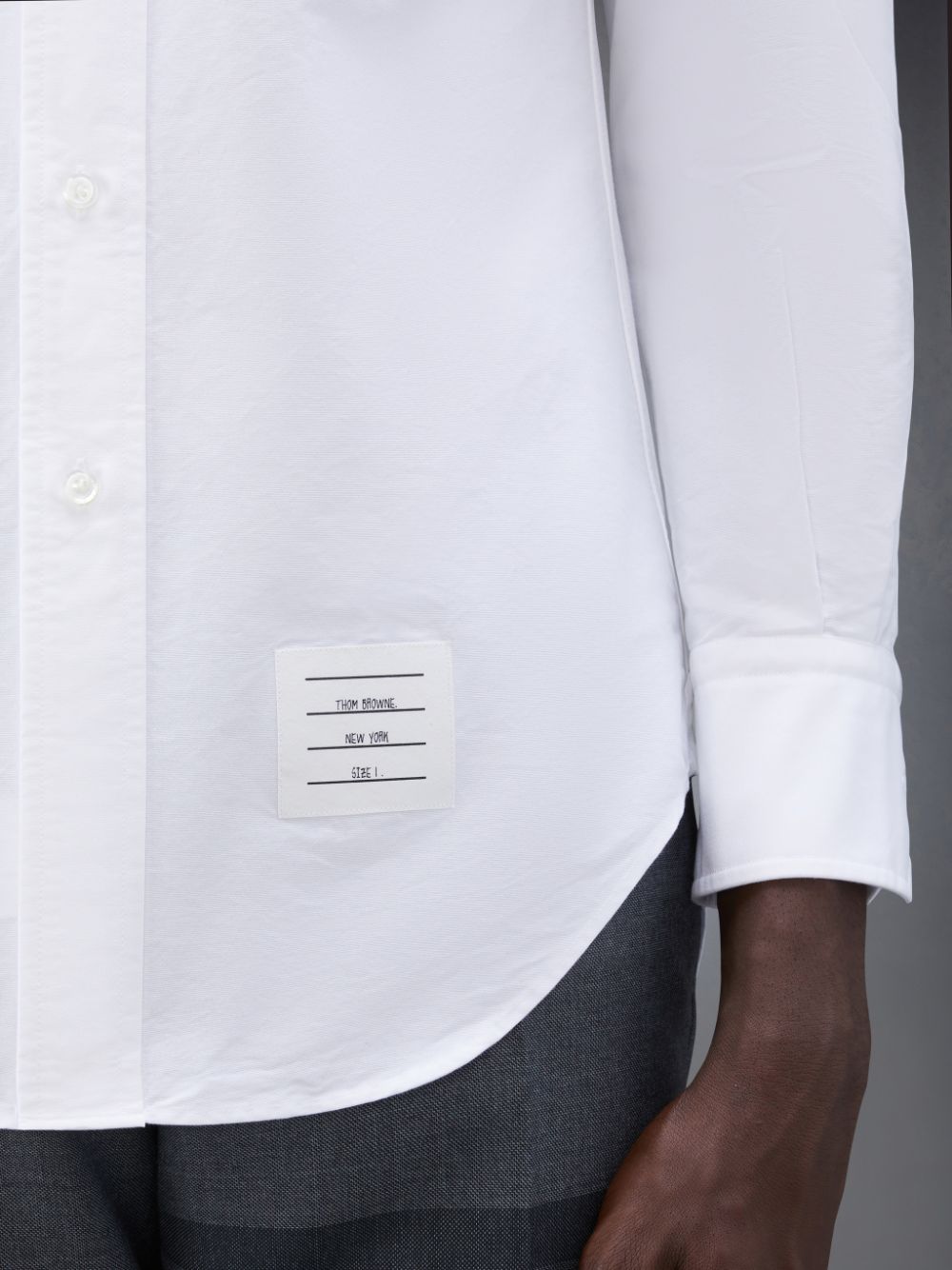 Thom Browne Oxford Classic 4-Bar Men Shirts White | TUB25E89708