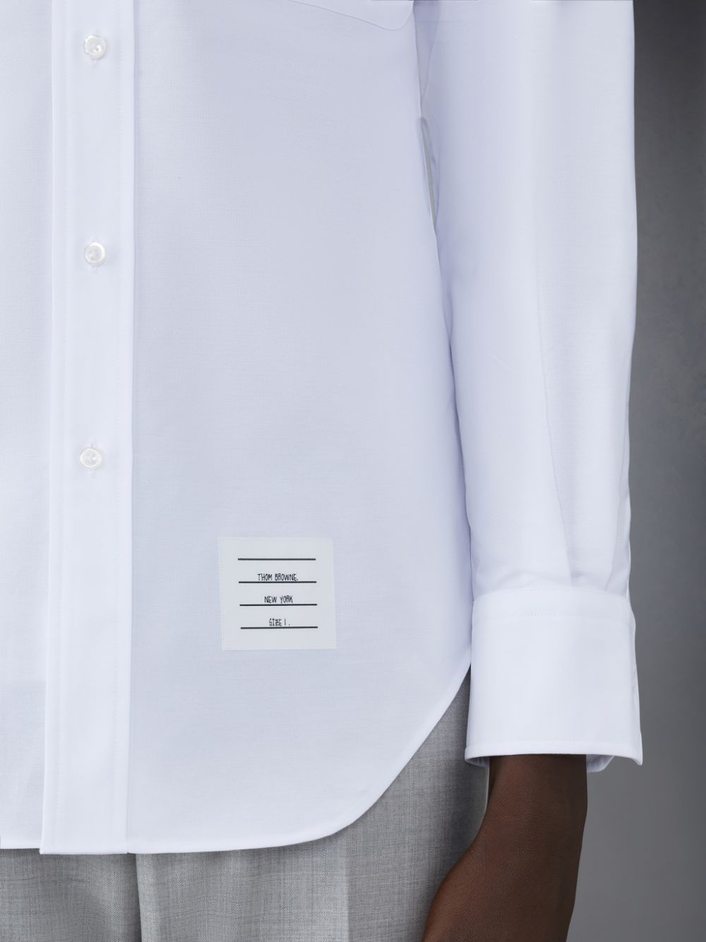 Thom Browne Oxford Elastic Men Shirts White | BQF43F07126