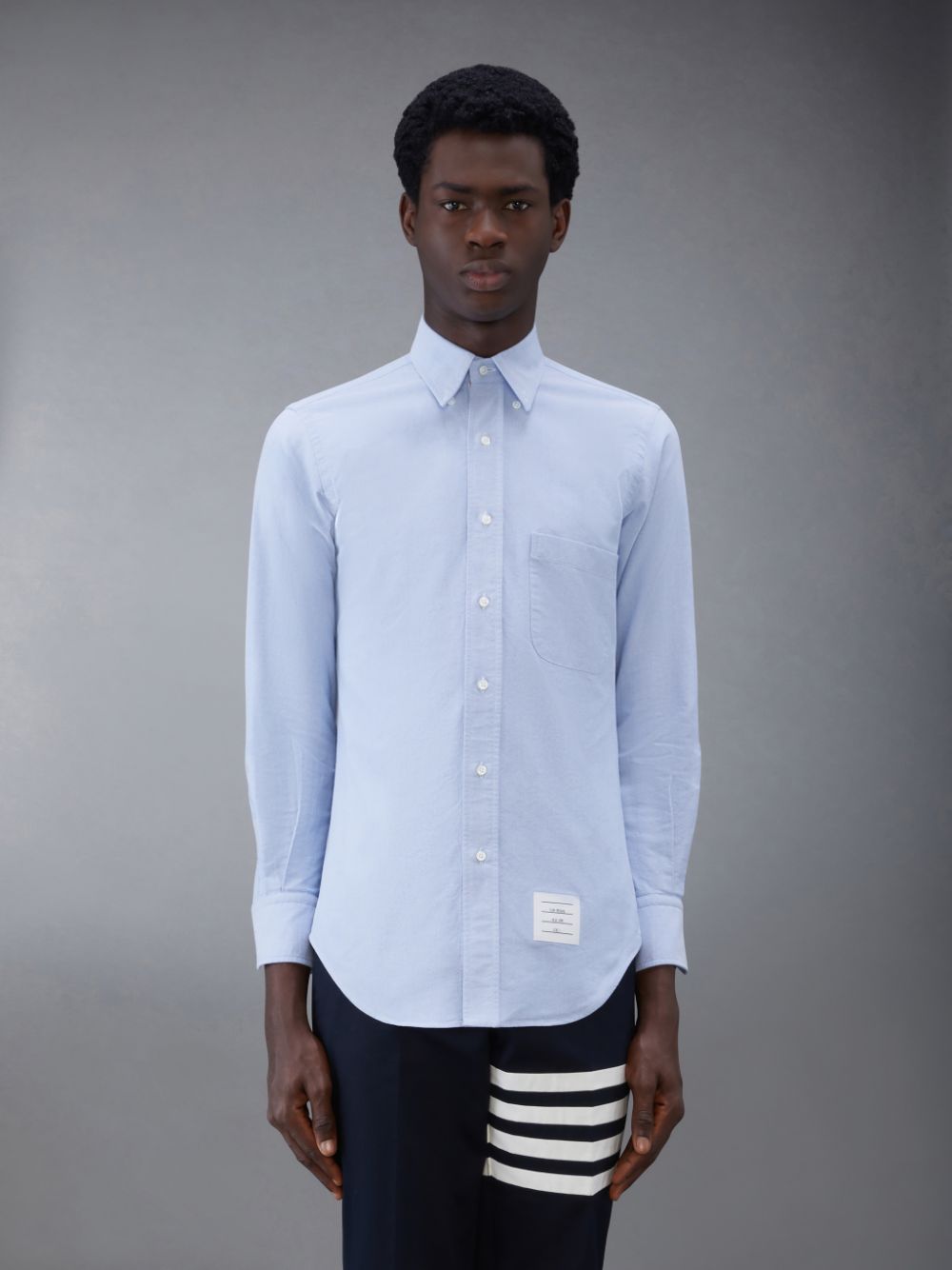 Thom Browne Oxford Men Shirts Blue | GRC53Y80490