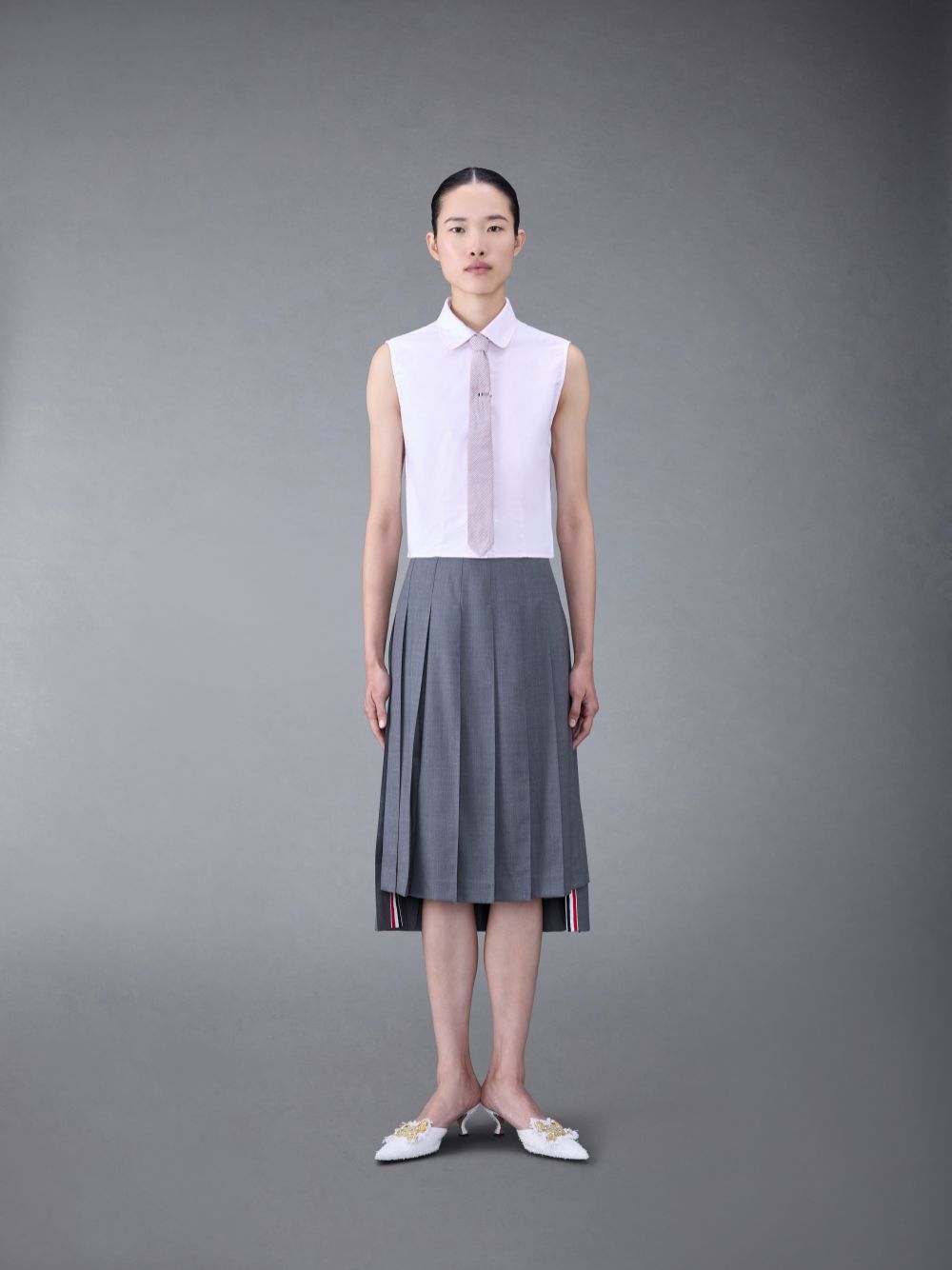 Thom Browne Oxford Sleeveless Women Shirts Pink | OFL74W48766