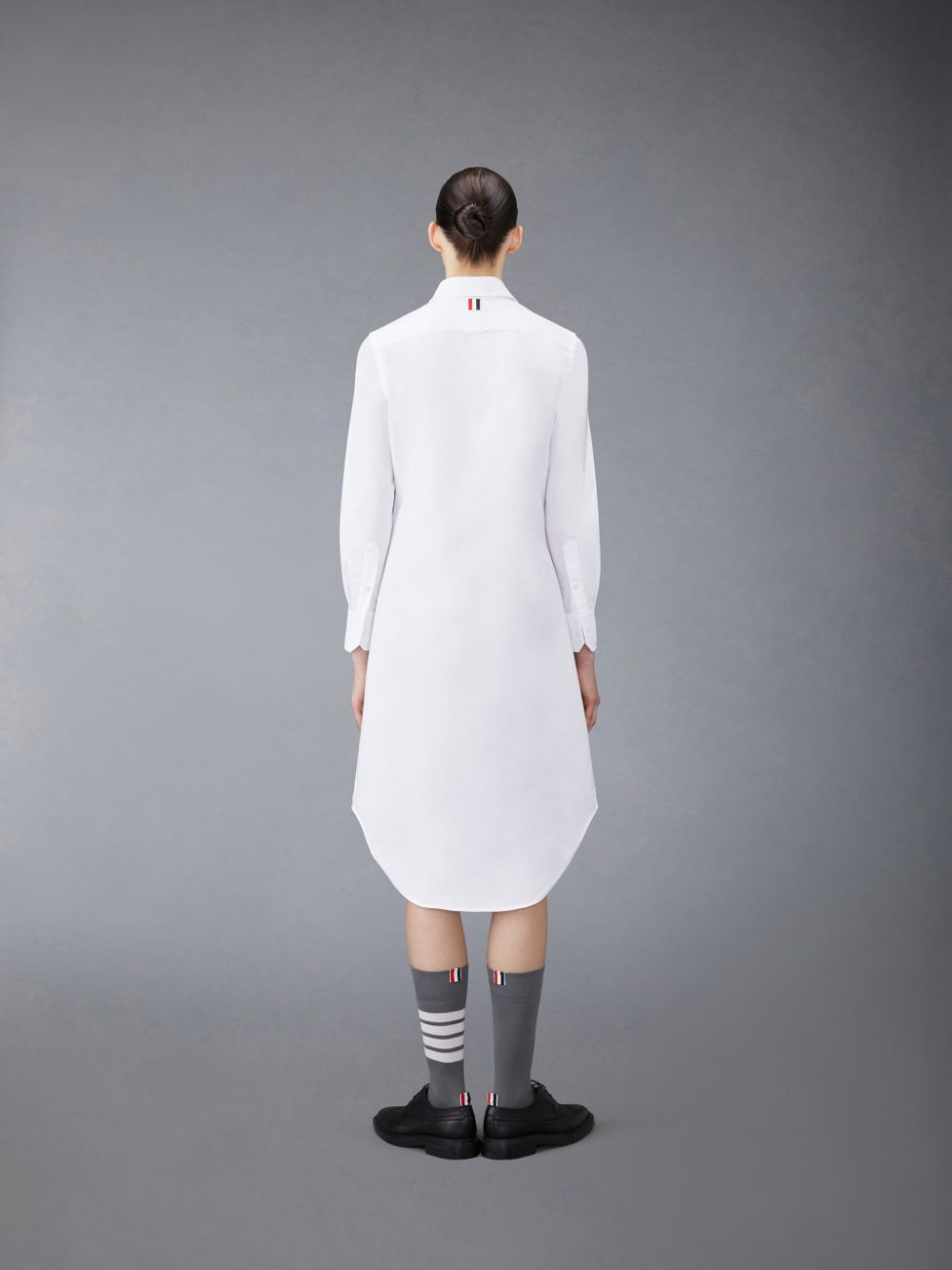 Thom Browne Oxford Stripe Shirt Women Dress White | TOL93D74711