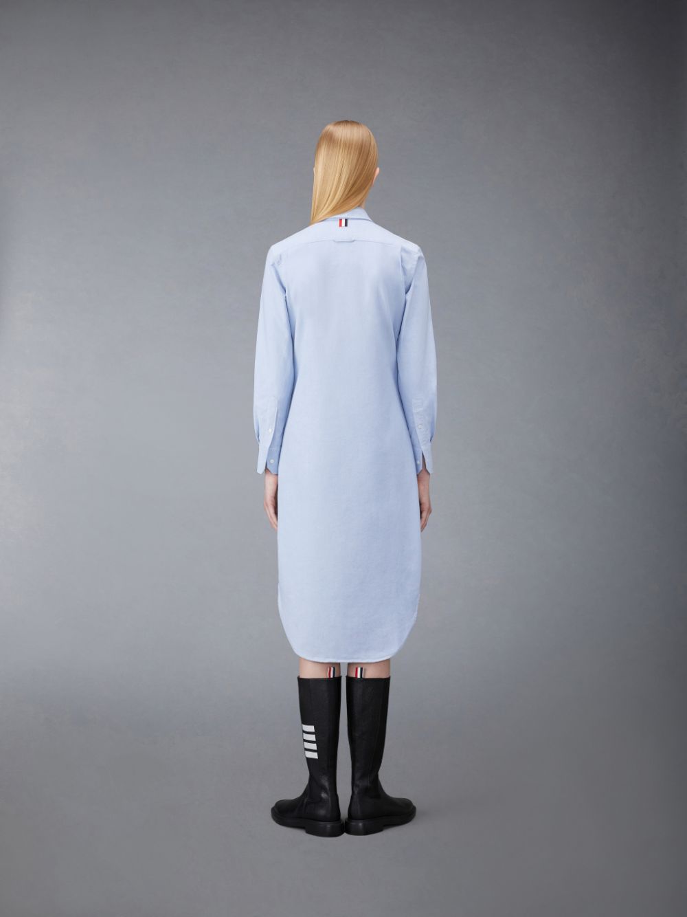 Thom Browne Oxford Stripe Shirt Women Dress Blue | VSC08M76800