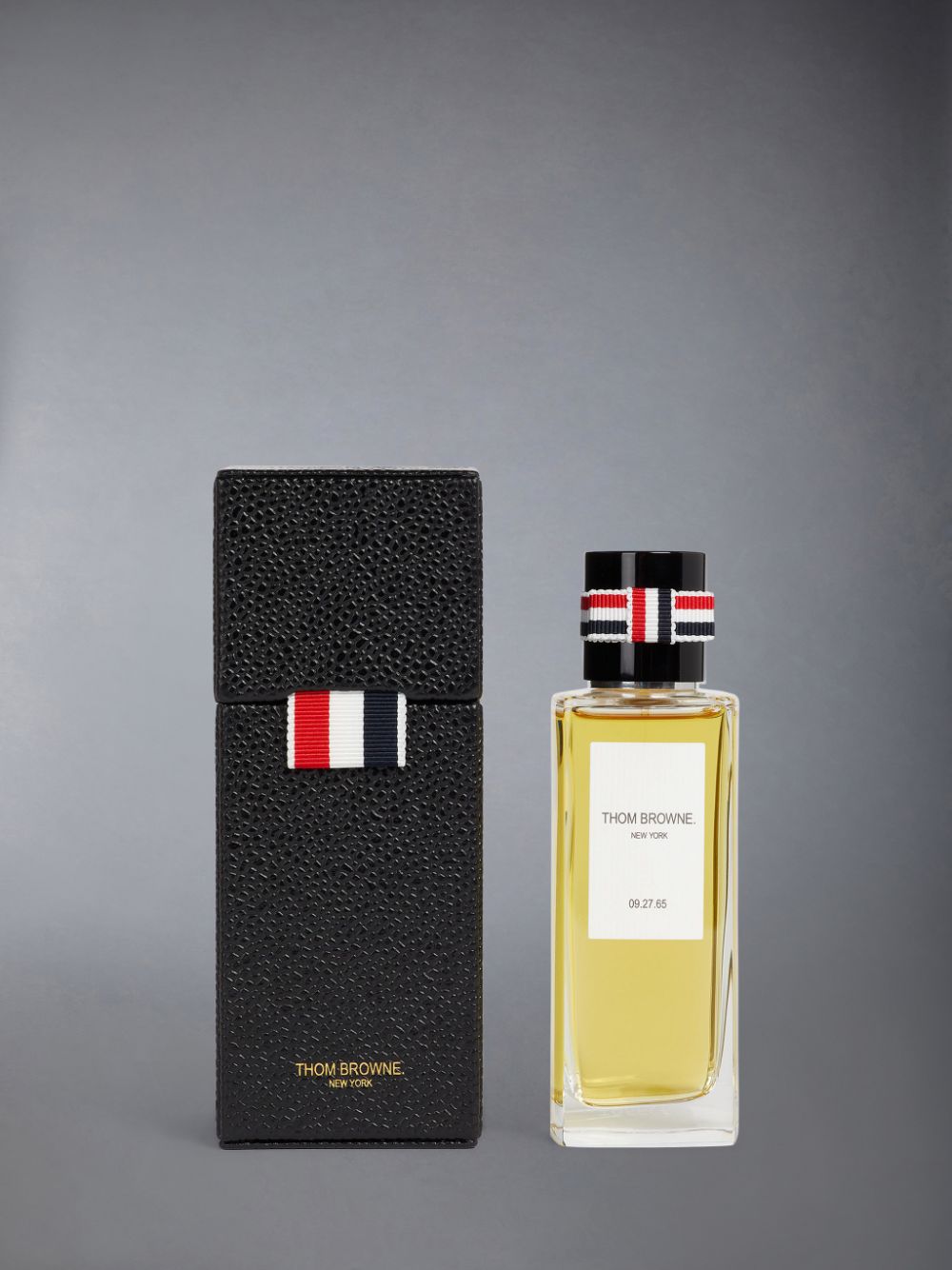 Thom Browne PEBBLE GRAIN PERFUME TRAVEL CASE Men Perfume Black | TBQ40M44219