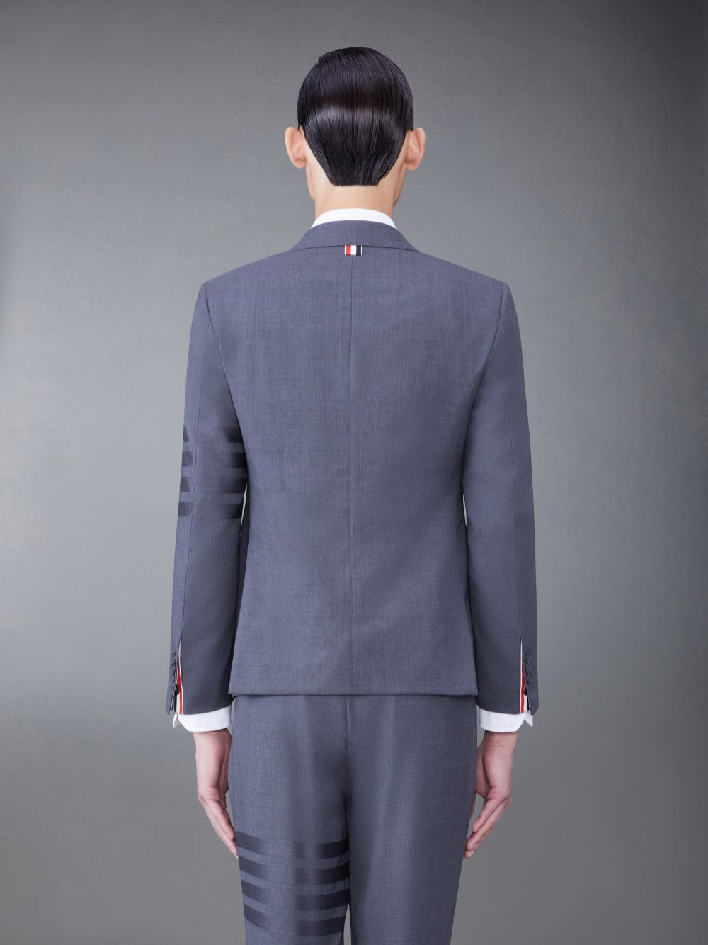 Thom Browne PLAIN WEAVE SUITING 4-BAR CLASSIC SPORT Men Coats Grey | IEH86E62971