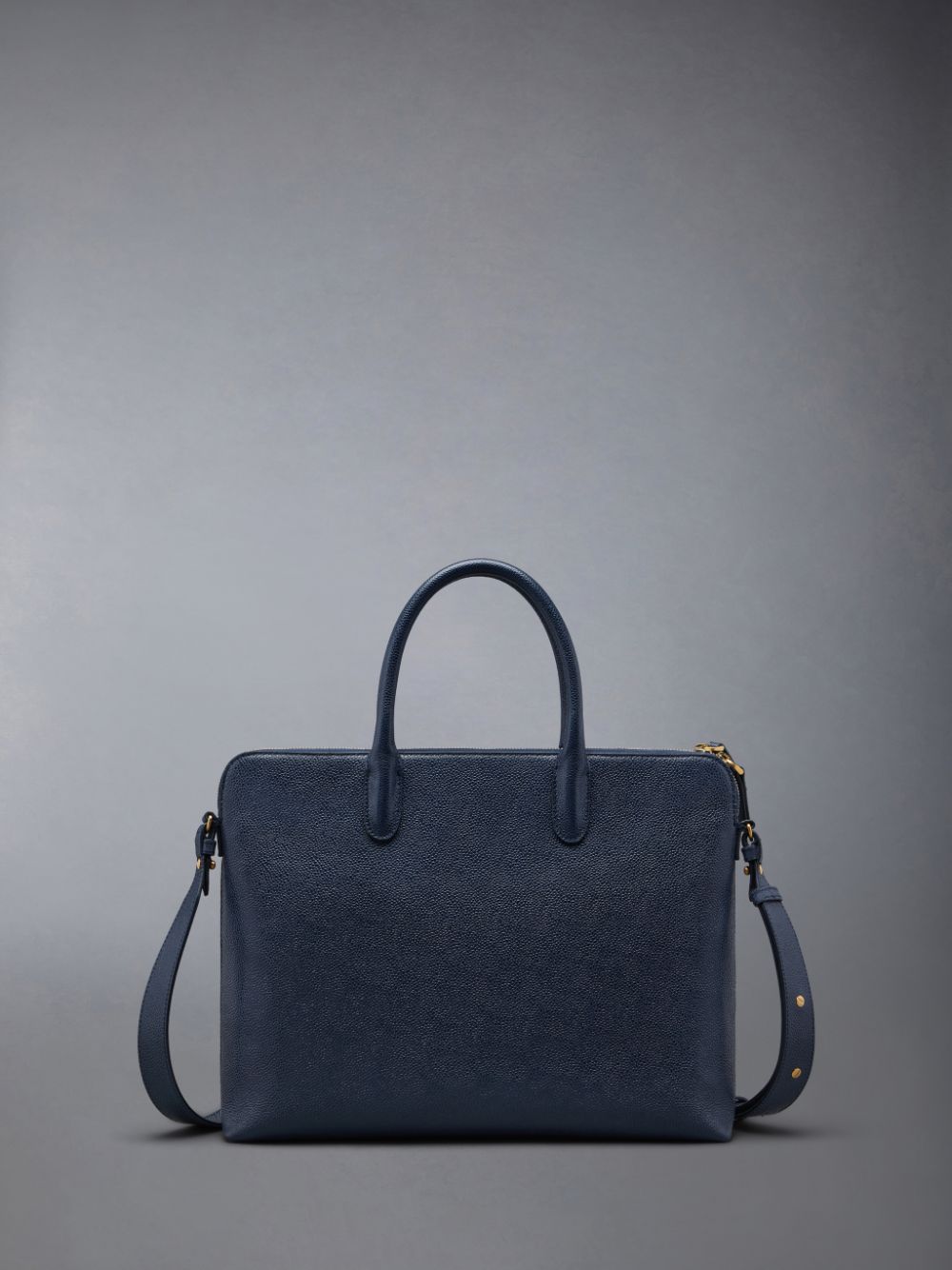 Thom Browne Pebble Grain 4-Bar Men Business Bags Blue | QIO05W94848