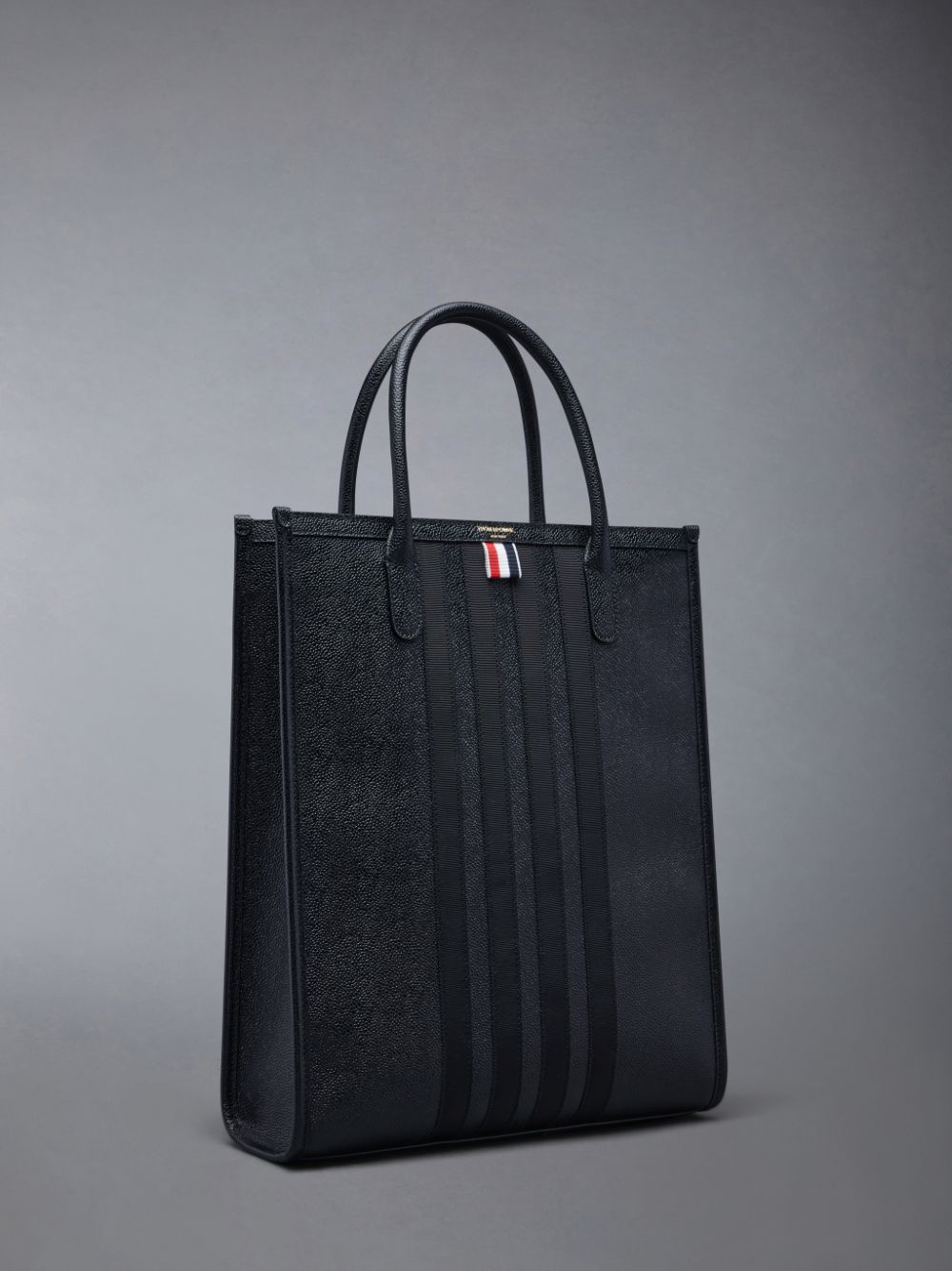 Thom Browne Pebble Grain 4-Bar Women Tote Bags Black | HIZ40Y43286