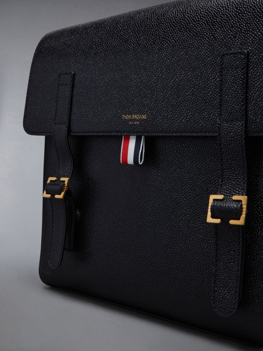 Thom Browne Pebble Grain Book Men Backpacks Black | APX21I57163