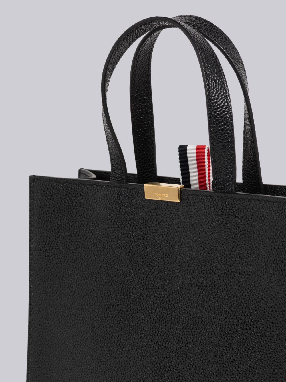 Thom Browne Pebble Grain Leather Small Multifunctional Backpack Men Tote Bags Black | QLC38U92339