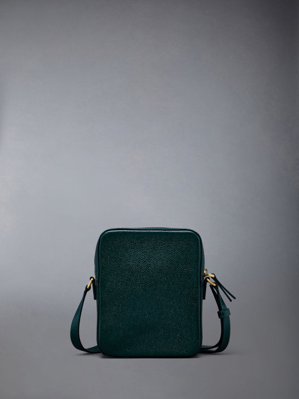 Thom Browne Pebble Grain Leather Vertical Camera Women Tool Bags Green | CMA65F95023