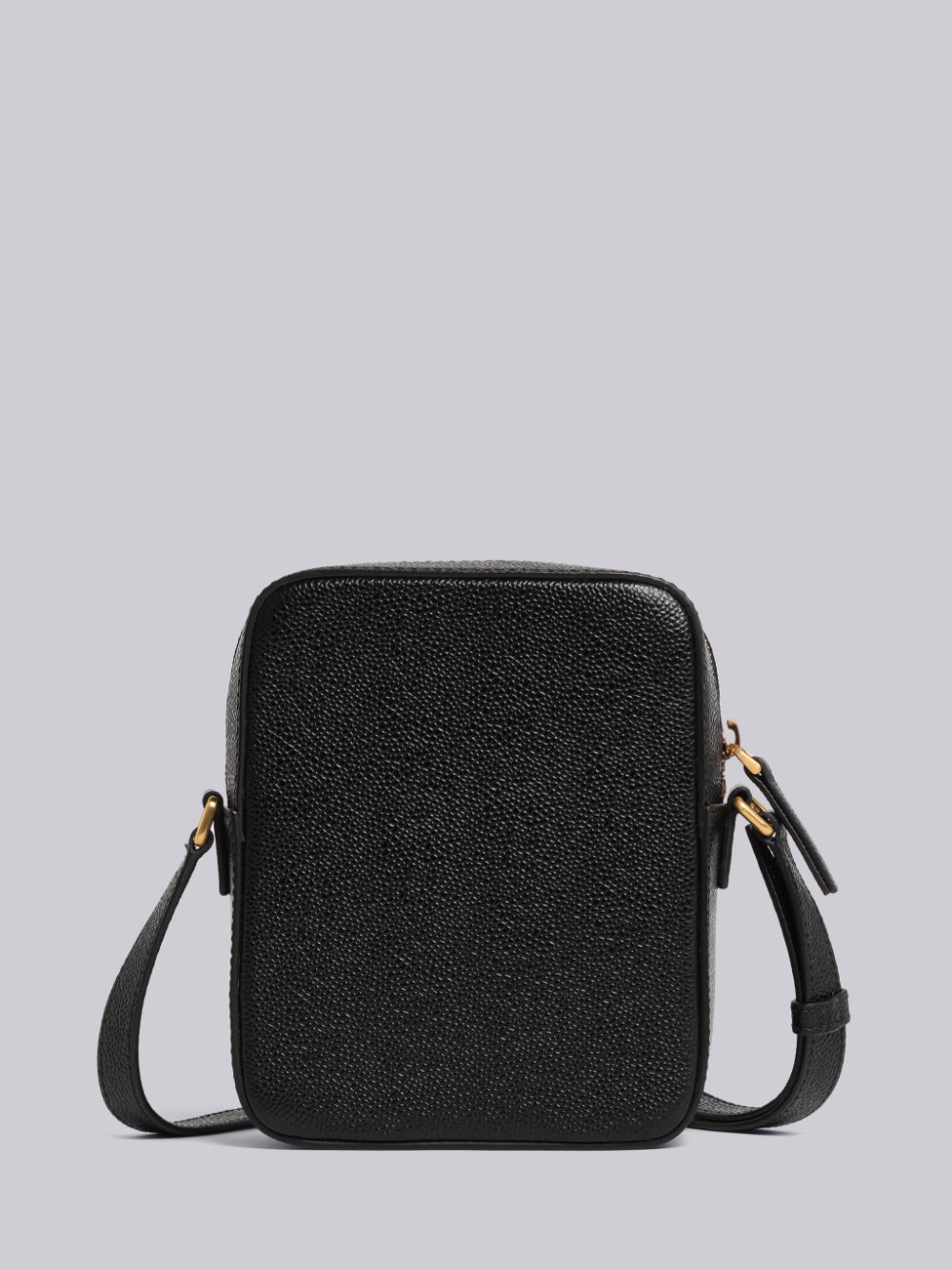 Thom Browne Pebble Grain Leather Vertical Camera Women Tool Bags Black | HBE59B52965