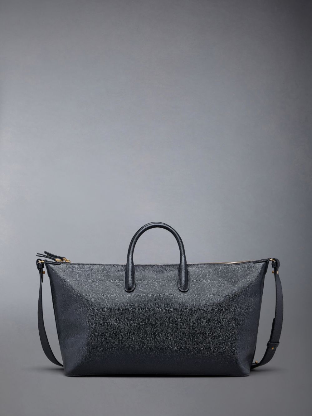 Thom Browne Pebble Grain Medium Women Duffle Bags Black | TDC18E35823