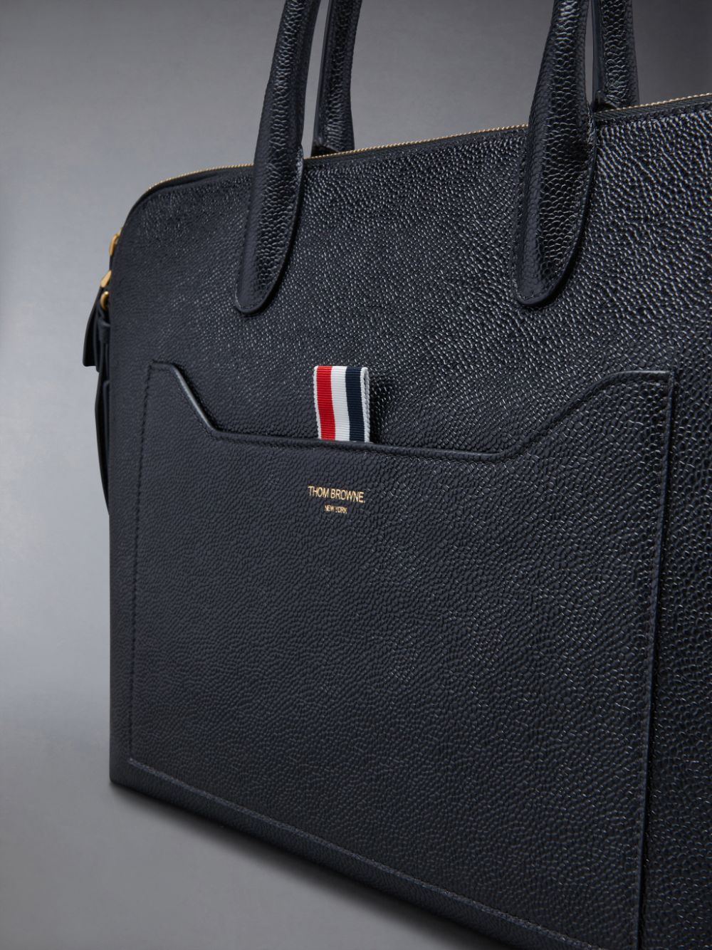 Thom Browne Pebble Grain Men Business Bags Black | ZXP41B21470