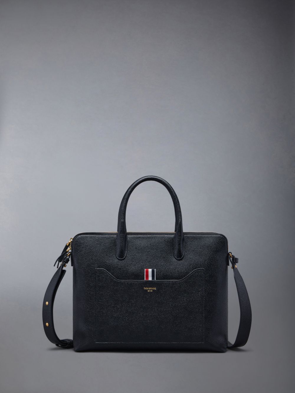 Thom Browne Pebble Grain Men Business Bags Black | ZXP41B21470