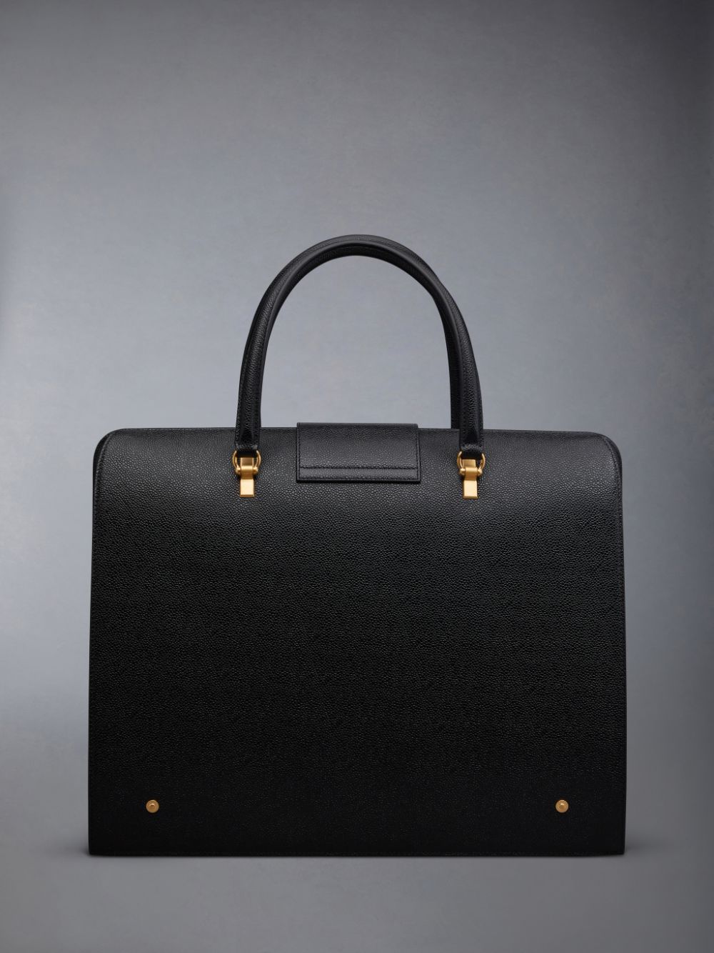 Thom Browne Pebble Grain Mr. Women Duffle Bags Black | AYG32G14776