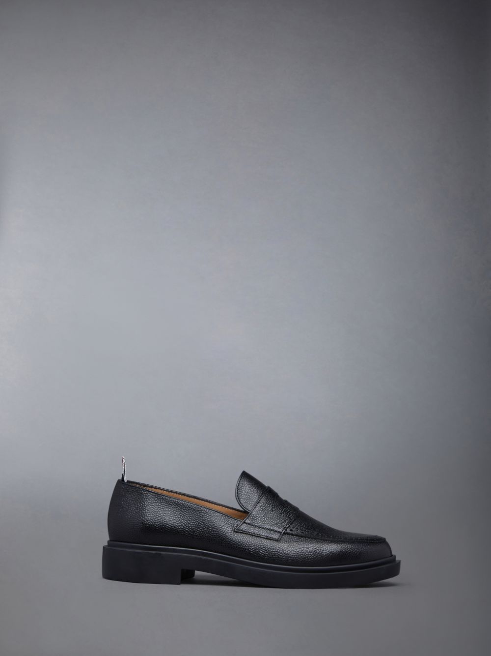 Thom Browne Pebble Grain Penny Women Loafers Black | MVO28X53562