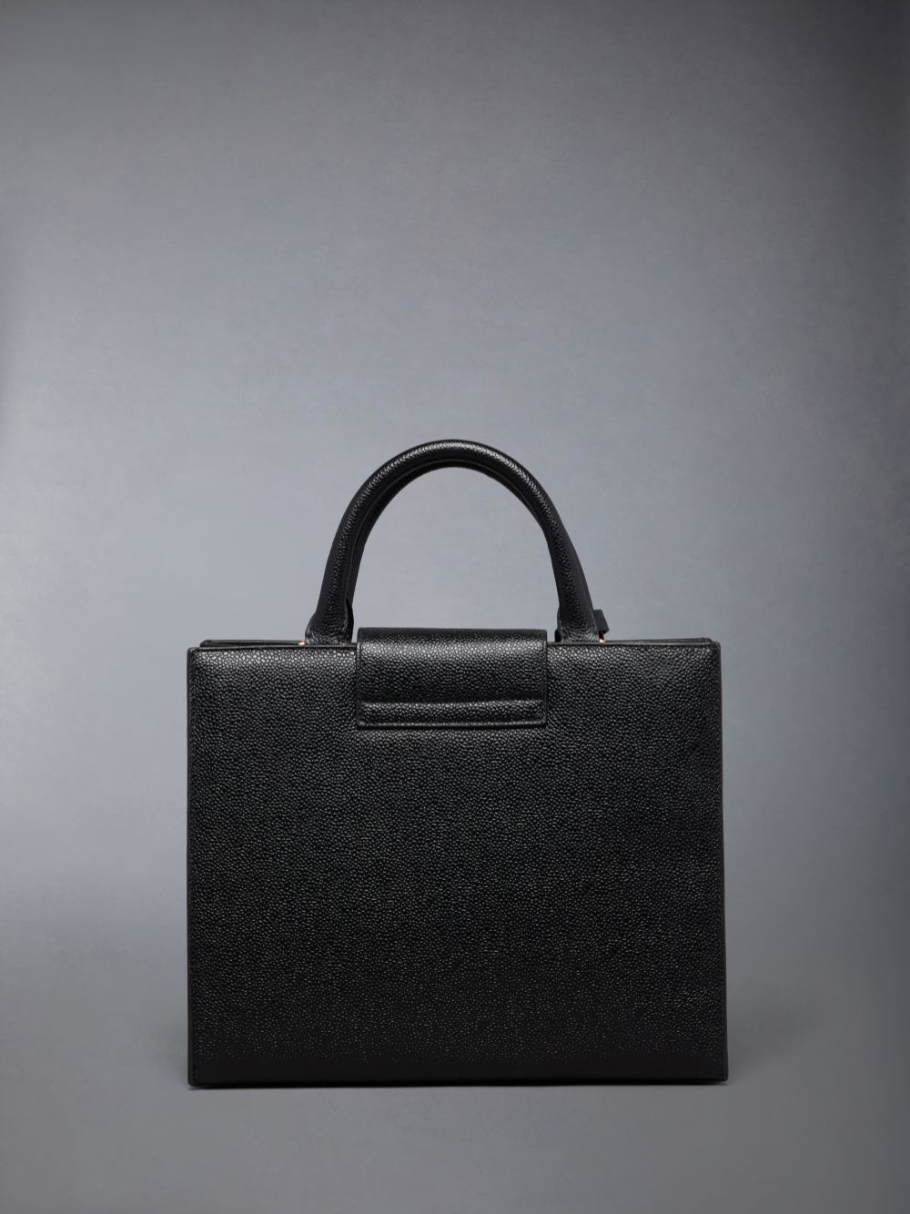 Thom Browne Pebble Grain Small Mr. Men Tote Bags Black | DYS20X61329