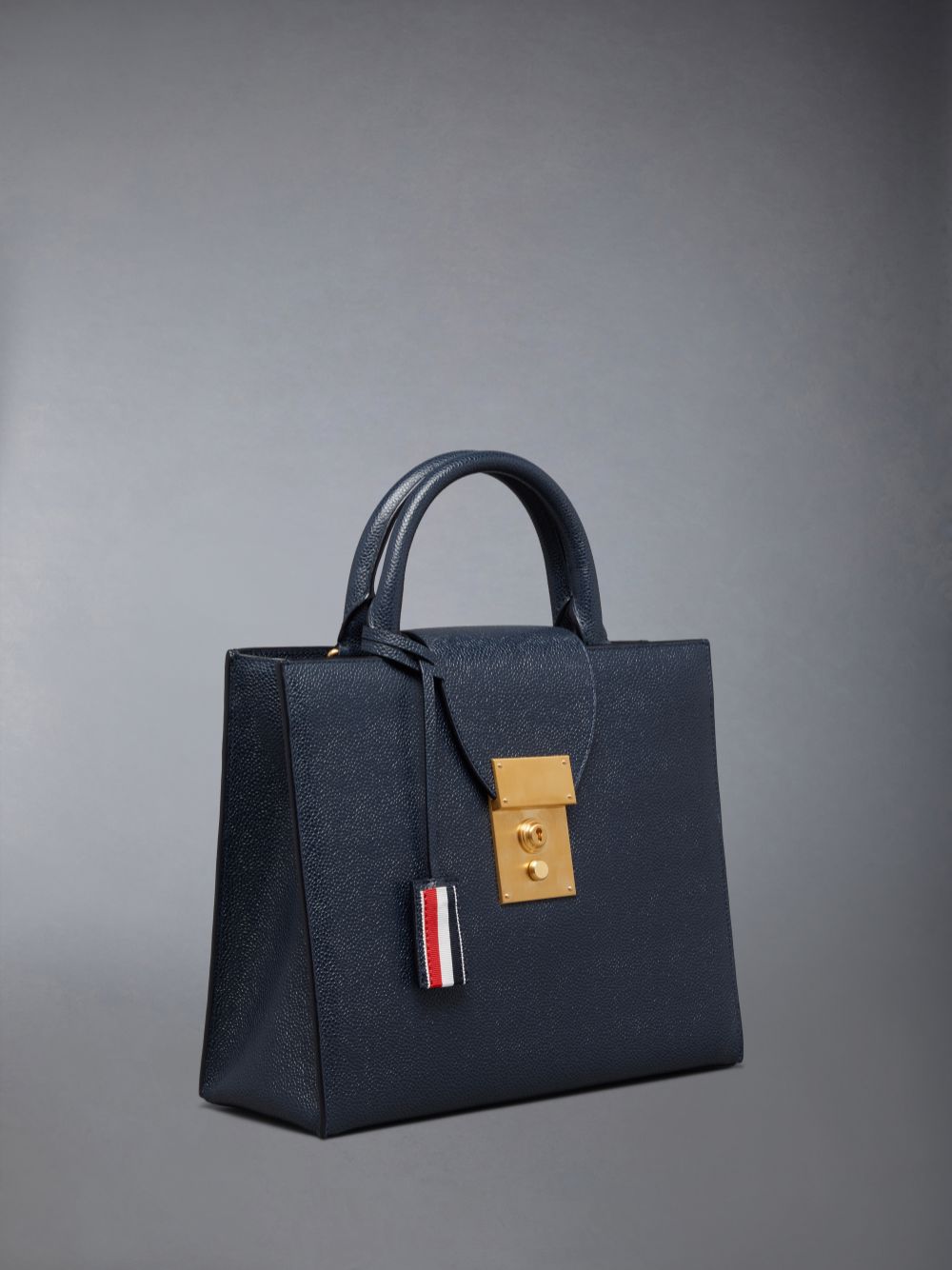 Thom Browne Pebble Grain Small Mr. Women Tote Bags Blue | NHC42C33287