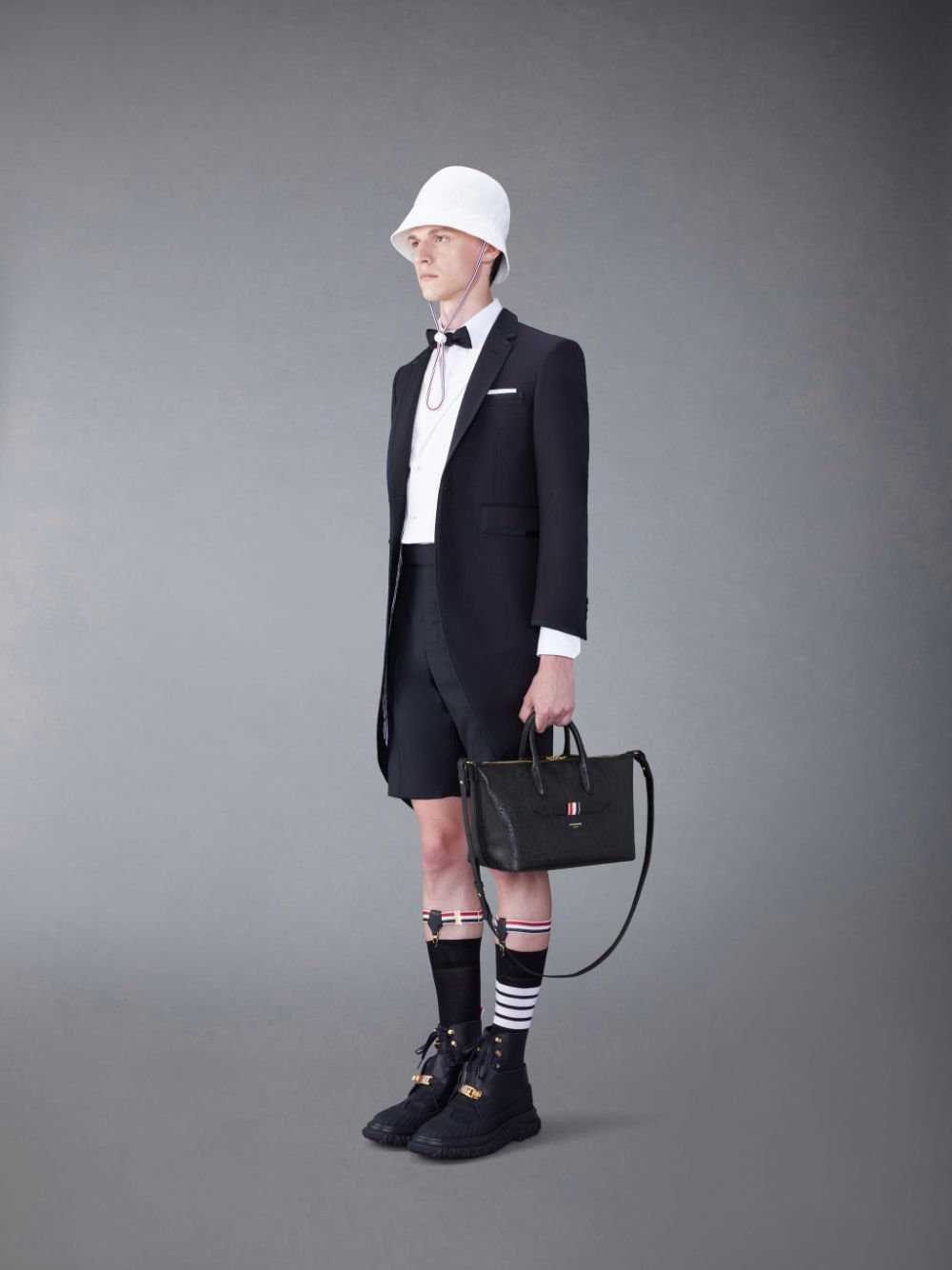 Thom Browne Pebble Grain Small Women Duffle Bags Black | ZFQ51O46208