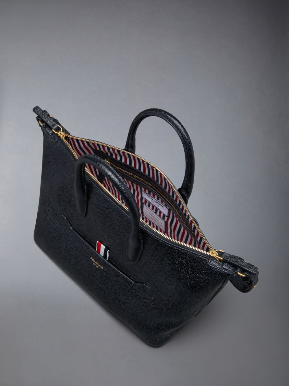 Thom Browne Pebble Grain Small Women Duffle Bags Black | ZFQ51O46208