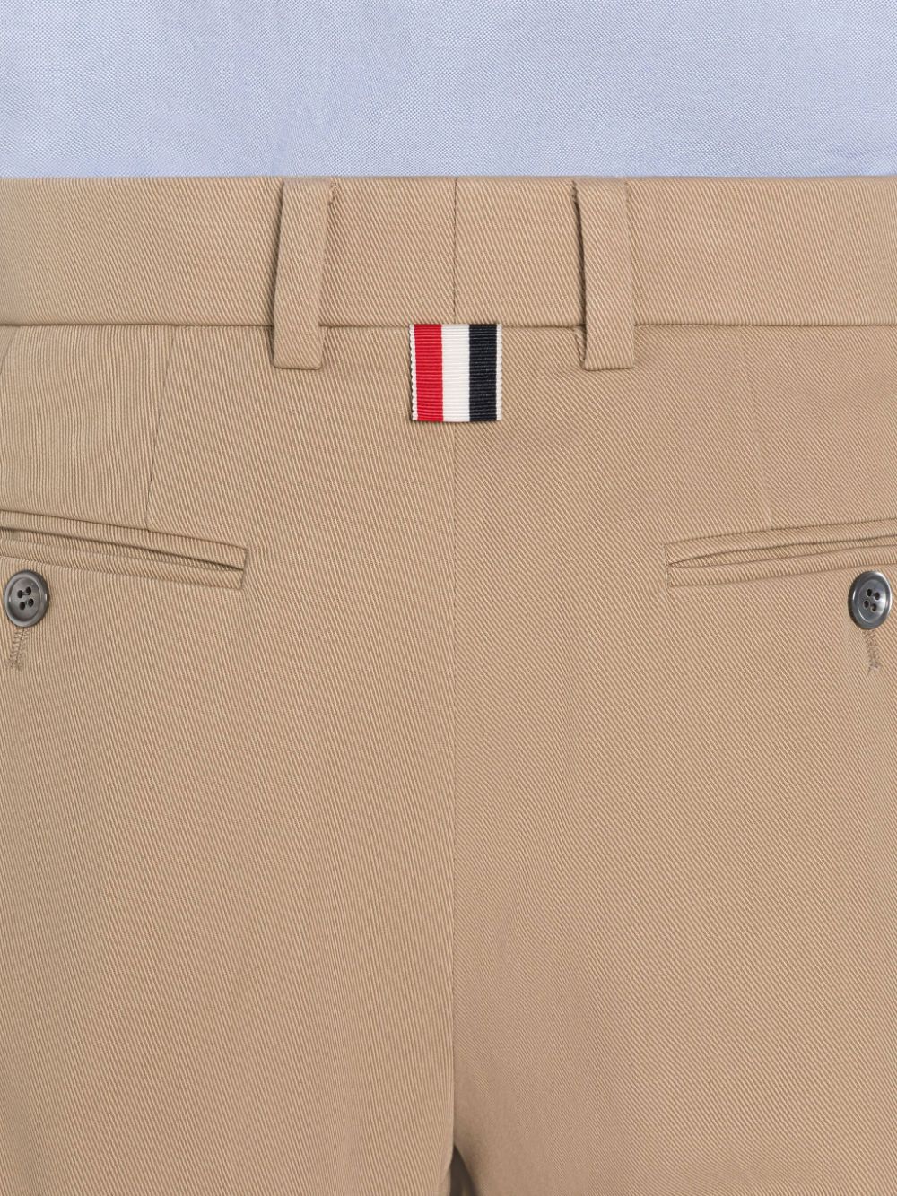 Thom Browne Piece Dyed Cotton Gabardine Beltloop Sack Women Shorts Beige | LKO36T77357